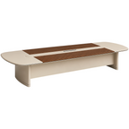 Premium Dual-Finish Meeting Table