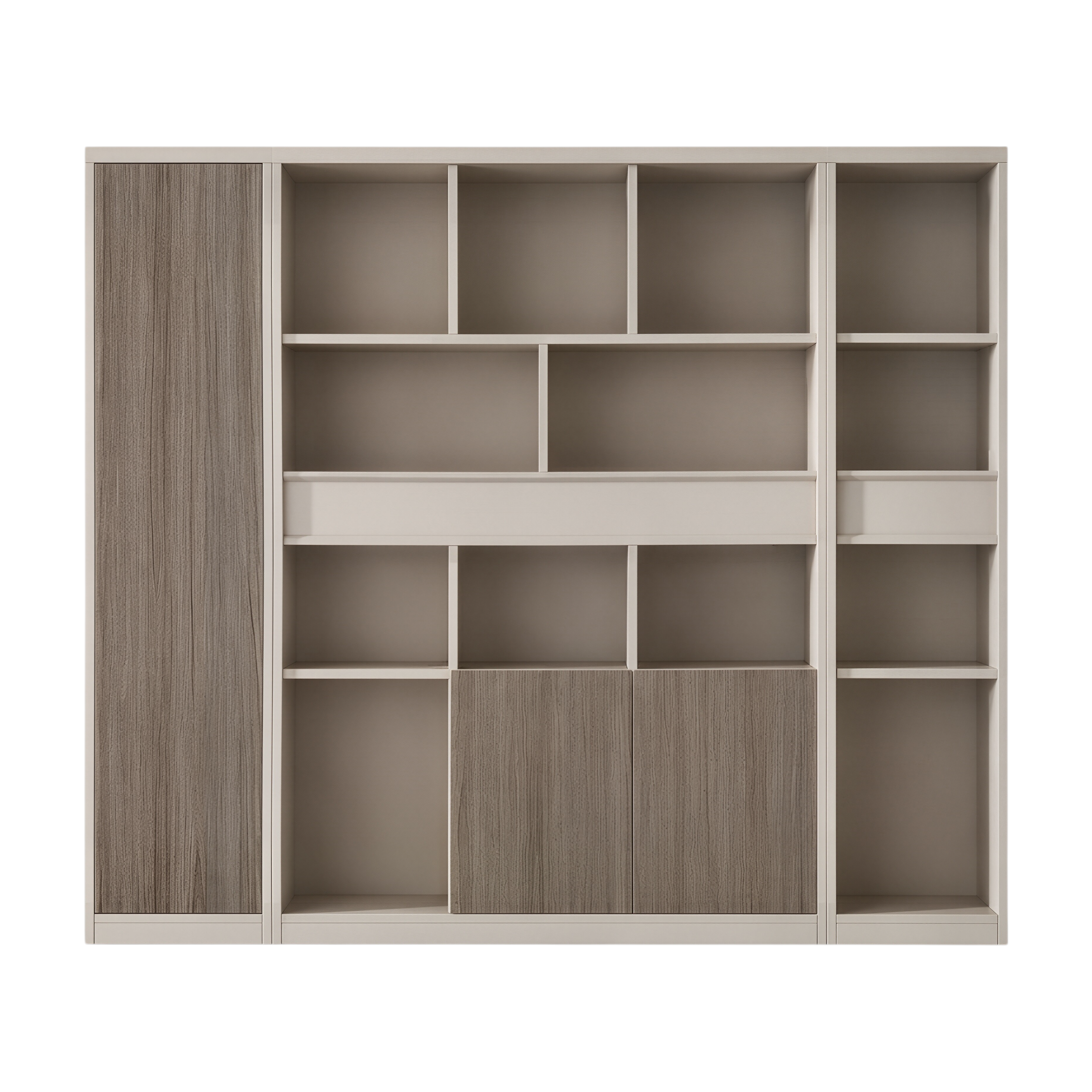 Executive Office Cabinet with Mixed Storage