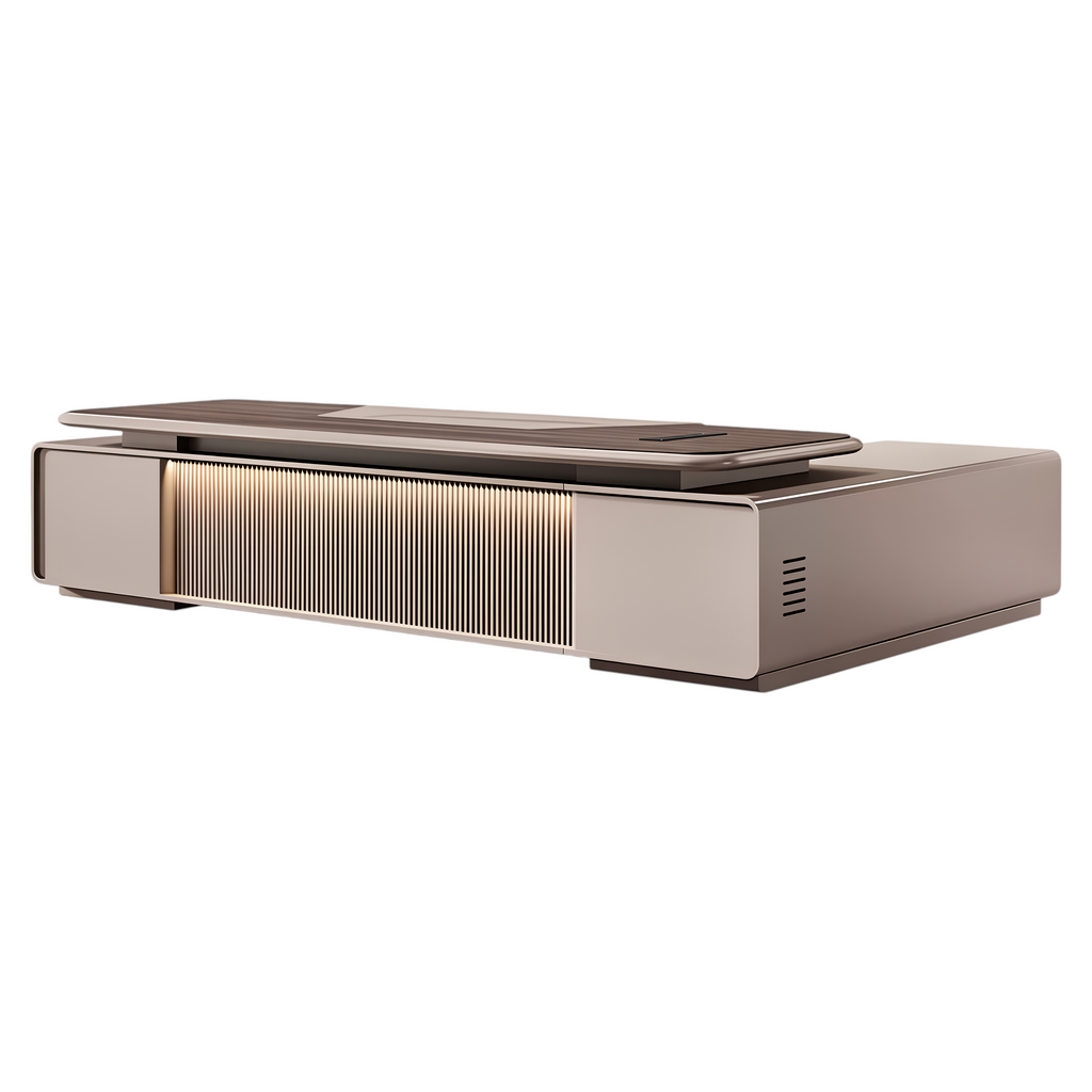 Premium Executive Desk with Slatted Front