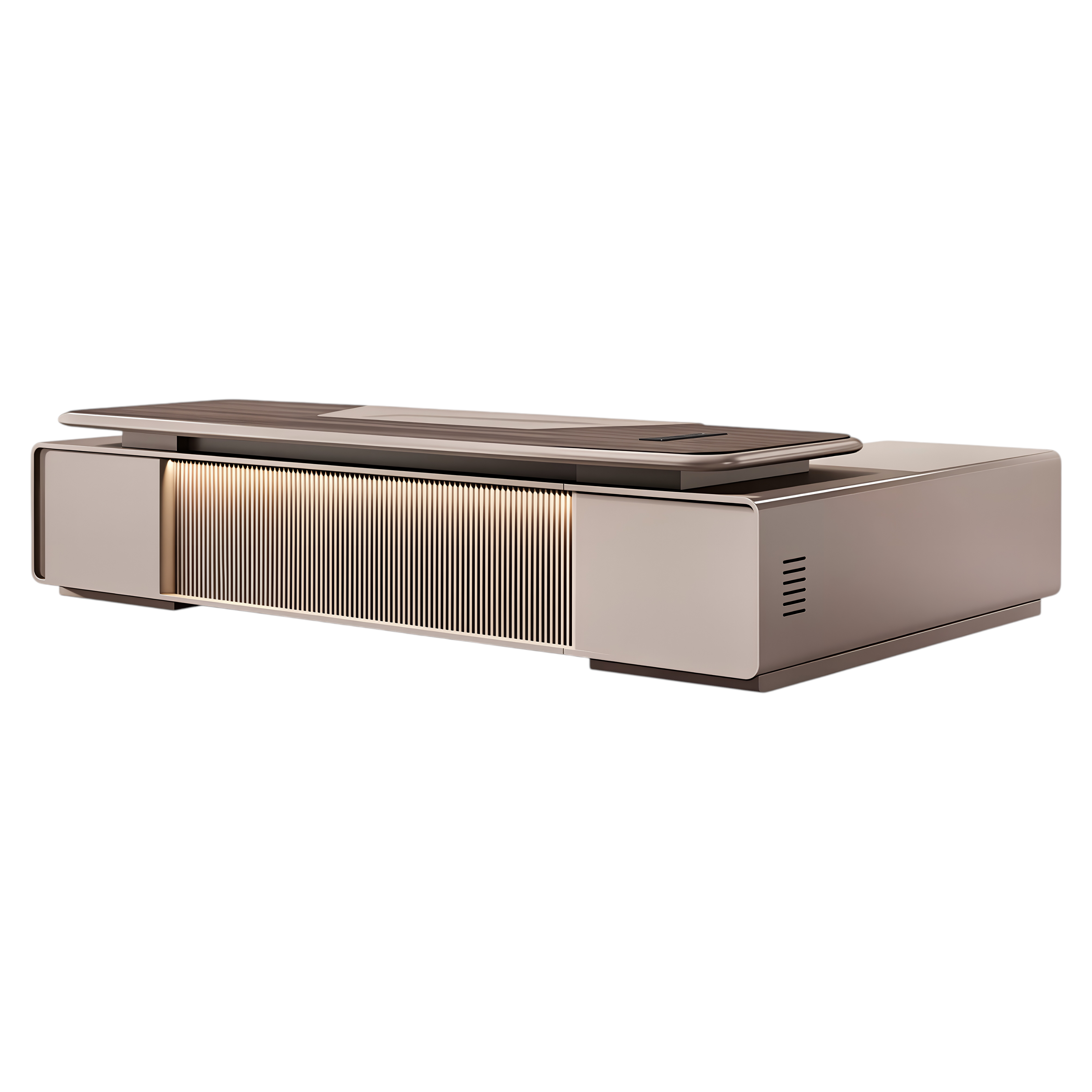 Premium Executive Desk with Slatted Front