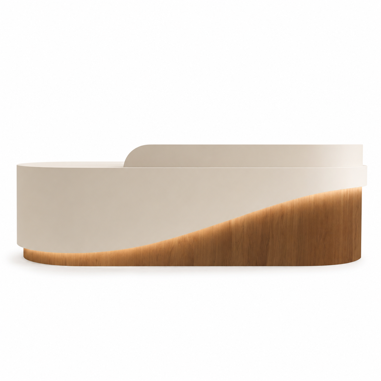 Modern Reception Desk with Ambient LED Lighting