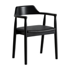 Modern Timber Dining Armchair with Customisable Seat Options