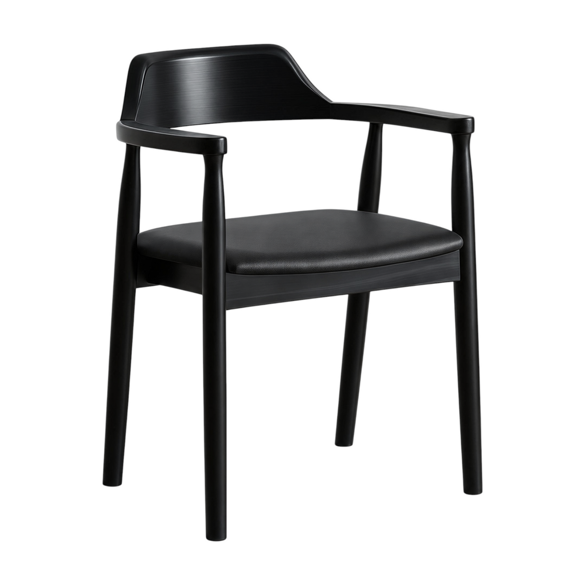 Modern Timber Dining Armchair with Customisable Seat Options