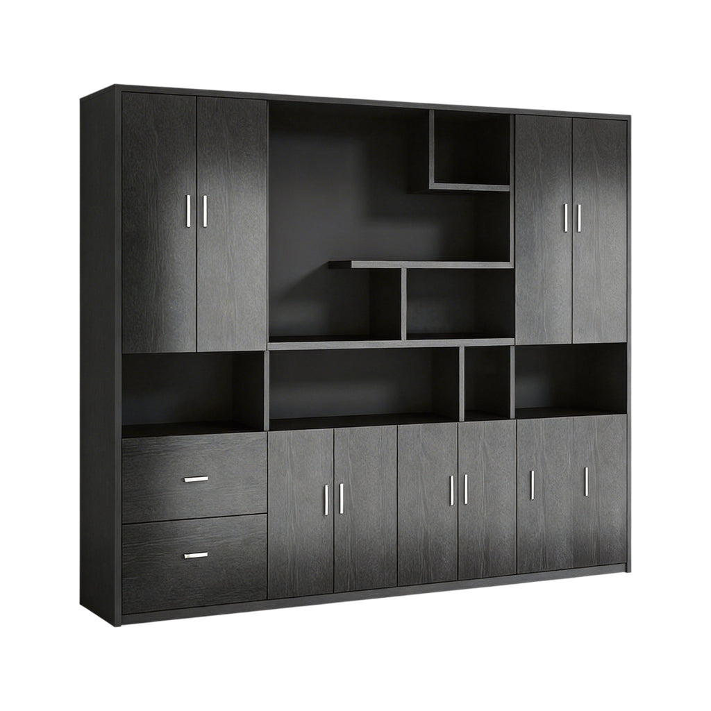 Executive Bookcase Cabinet with File Storage