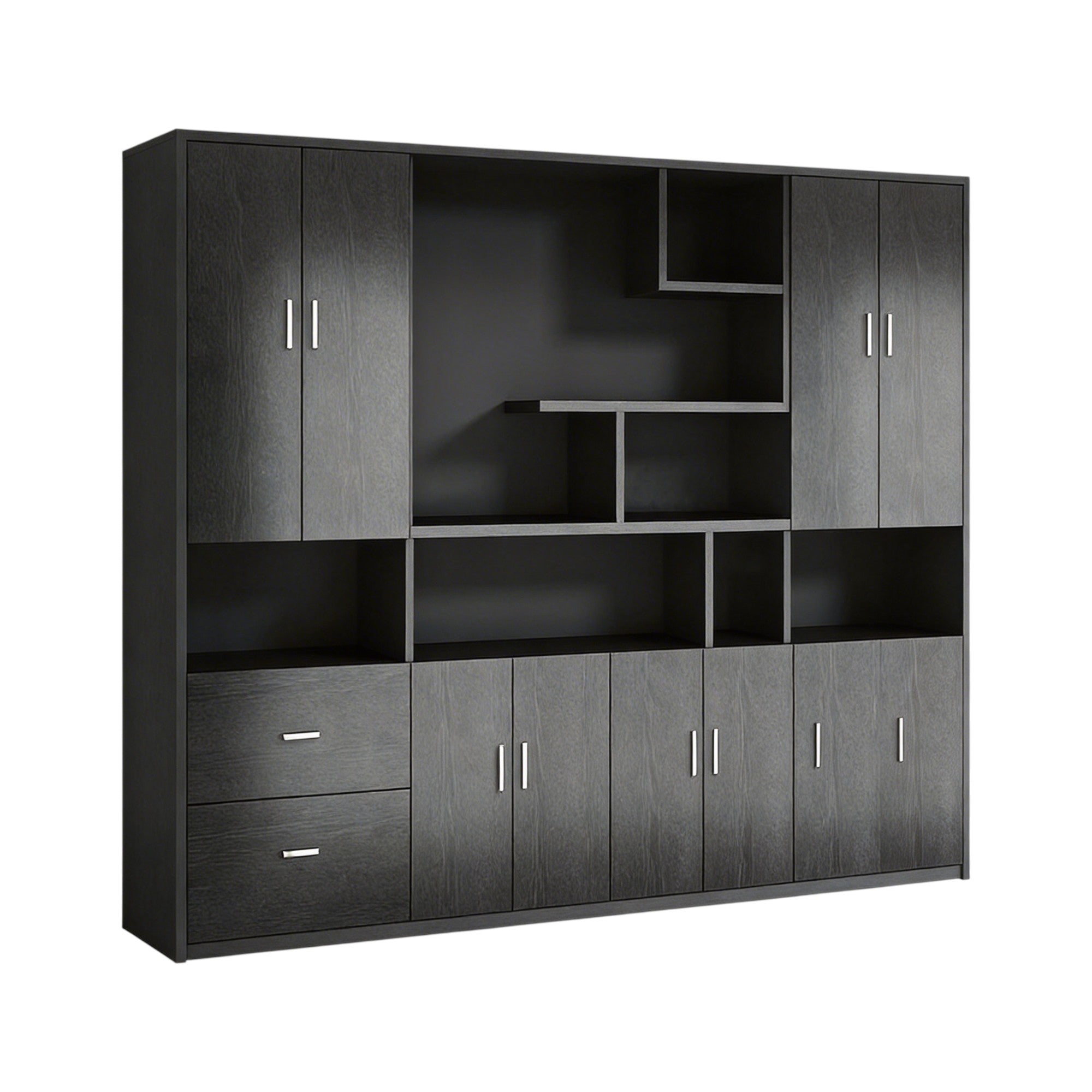 Executive Bookcase Cabinet with File Storage