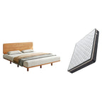 Modern Timber Bed with Low Profile Base