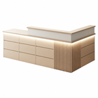 Modern Classic LED Reception Desk with Storage