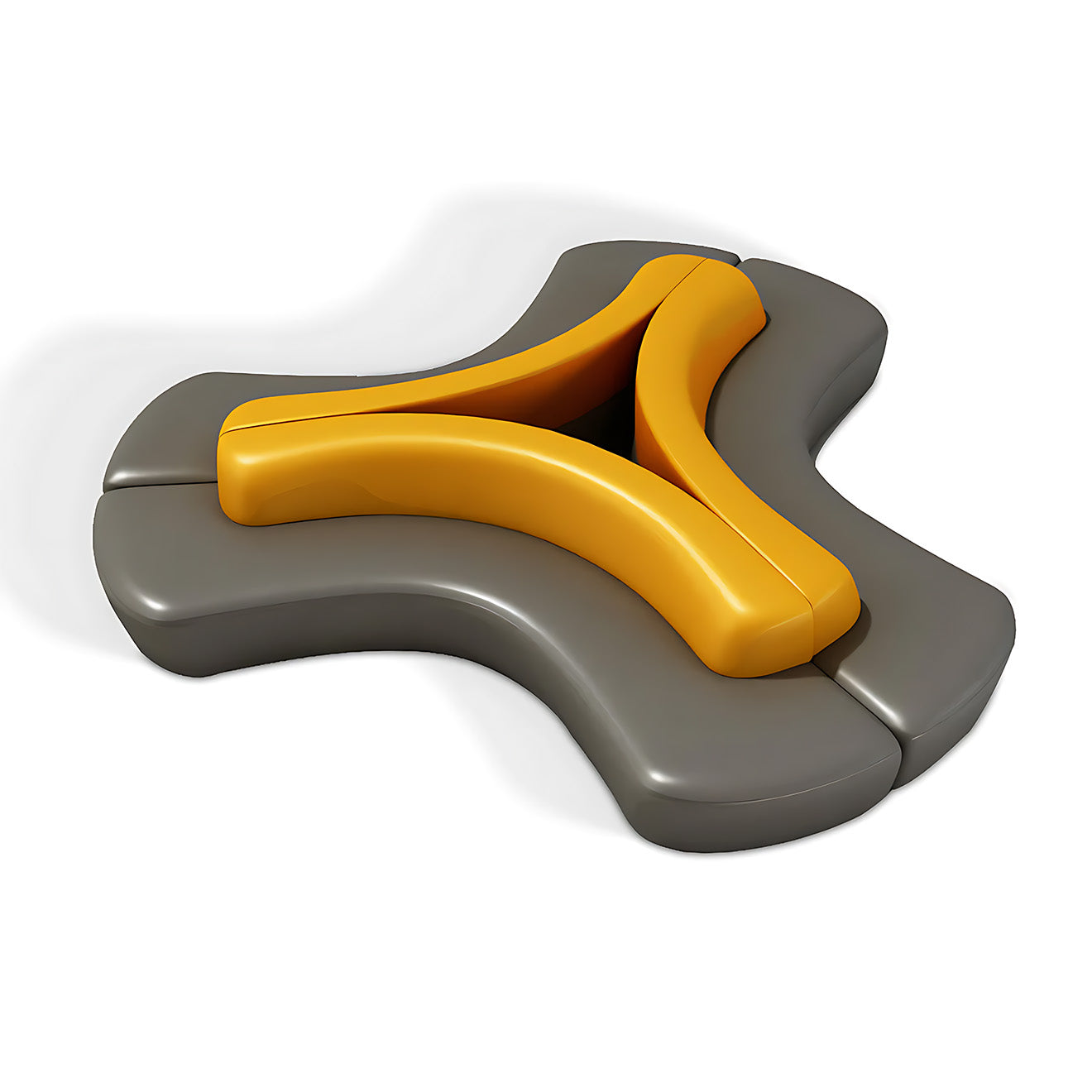 Modern Two-Tone Vibrant Design Modular Sofa