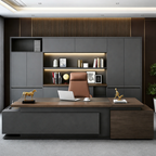 Director Office Desk with Return Storage and Modesty Panel