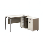 Minimalist Executive Desk with Open Return Storage