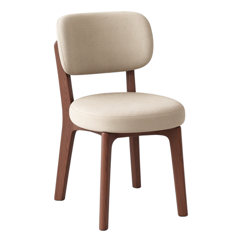 Modern Timber Dining Chair with Custom Upholstery Options