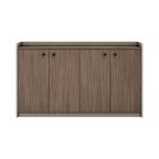 Contemporary Low Storage Cabinet with Rounded Frame
