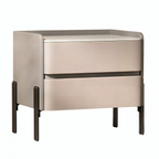 Luxury Bedside Table with Hidden Pull Design
