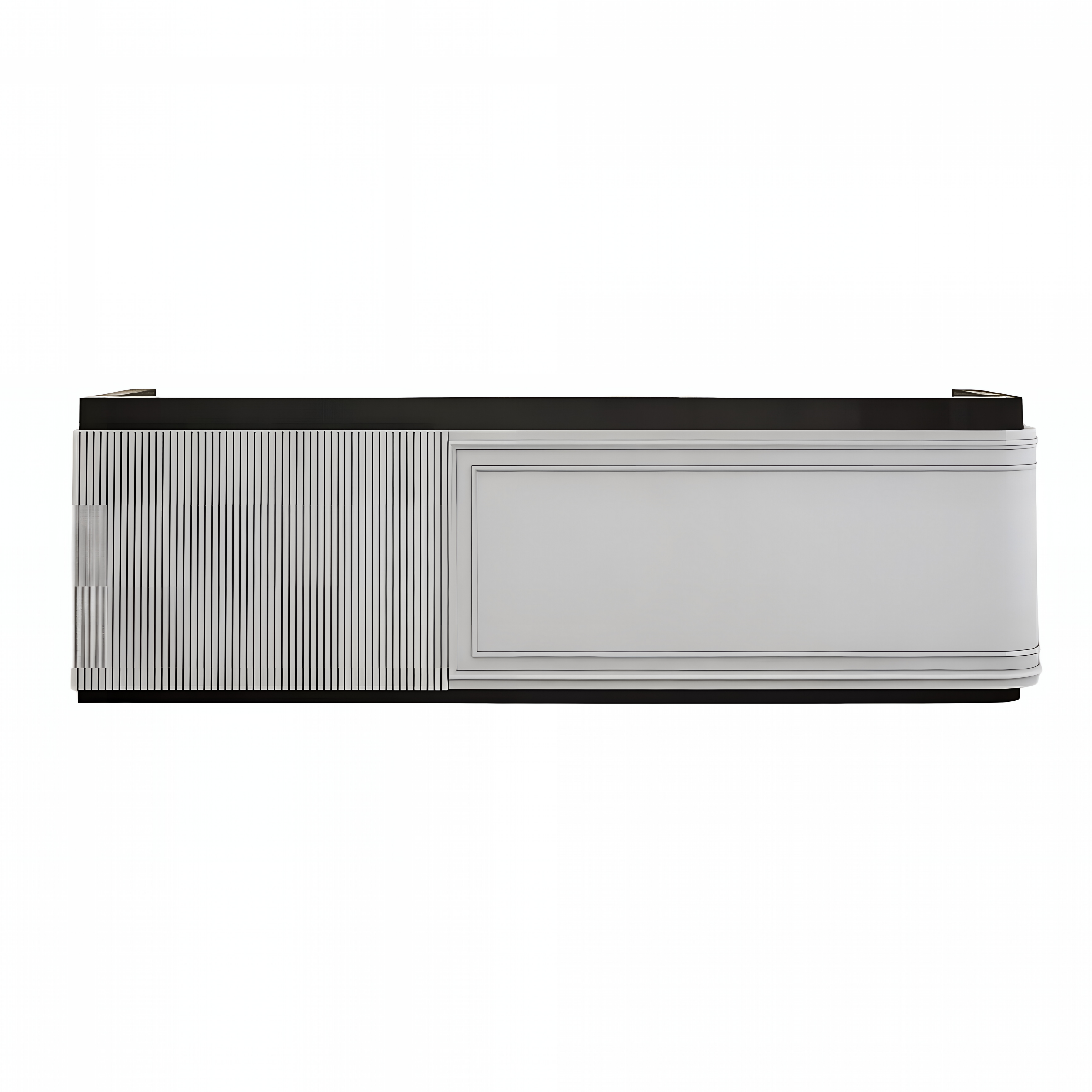 Designer Reception Desk with Panelled Curved Front