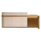 Premium Salon Reception Desk with LED Side Panel