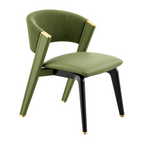 Modern Dining Armchair with Ribbed Upholstery and Colour Options