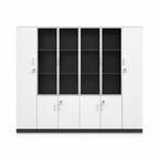 Multi-Section Office Storage and Display Cabinet