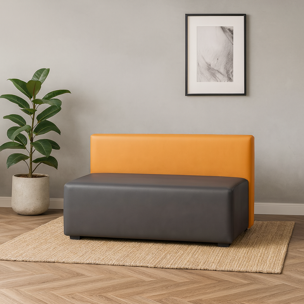 Minimalist Modular Lounge Seating with Cushions