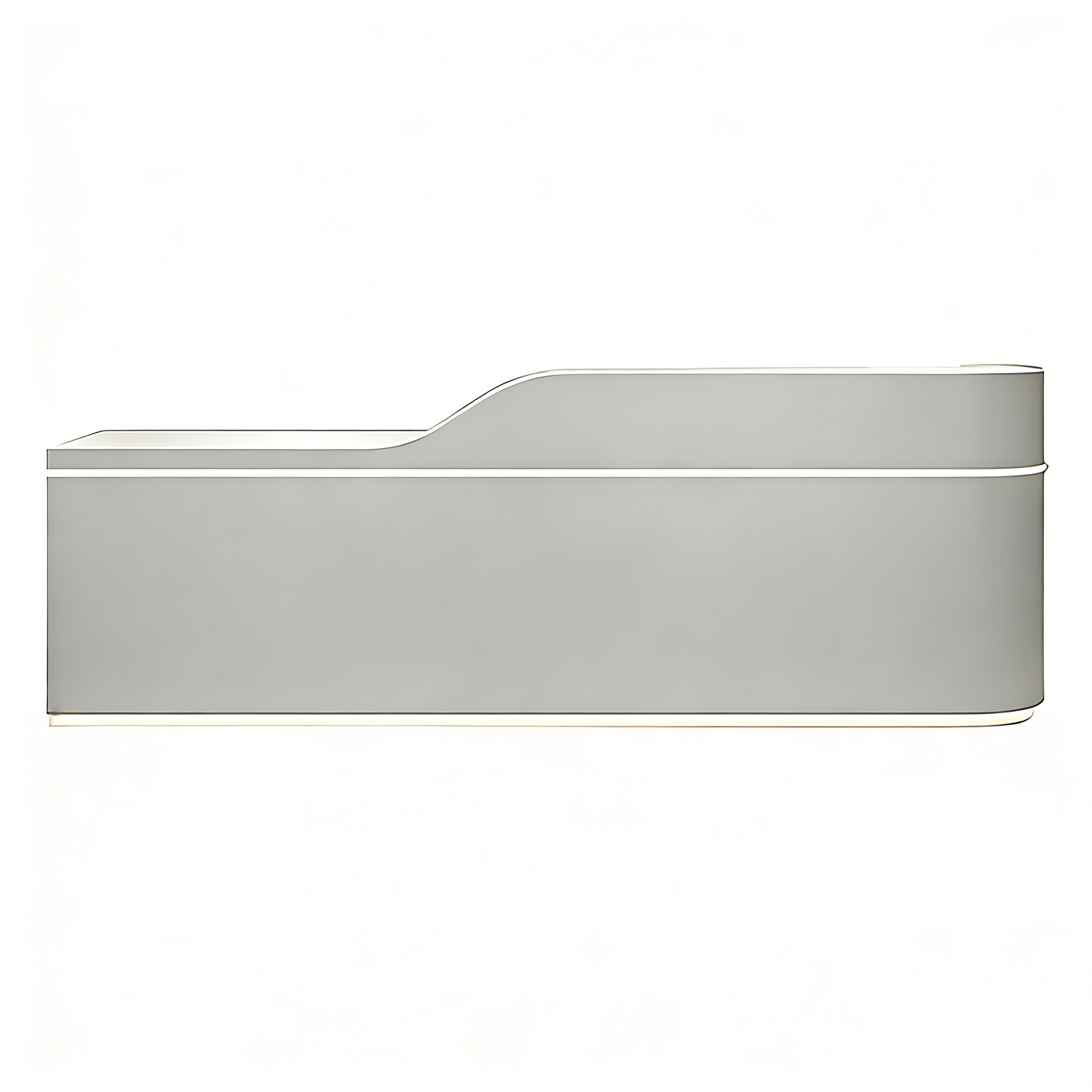 Sleek LED Reception Desk with Secure Storage for Modern Salon Spaces