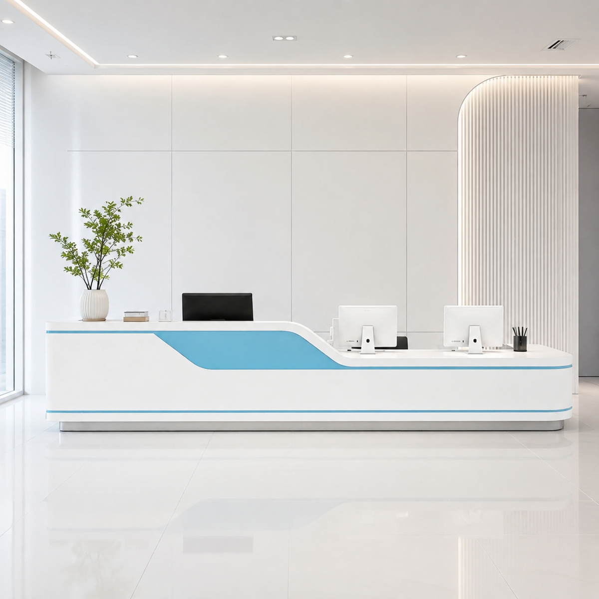Medical Facility Nurse Station Desk