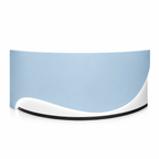 Modern Reception Desk with Storage, LED and Custom Logo