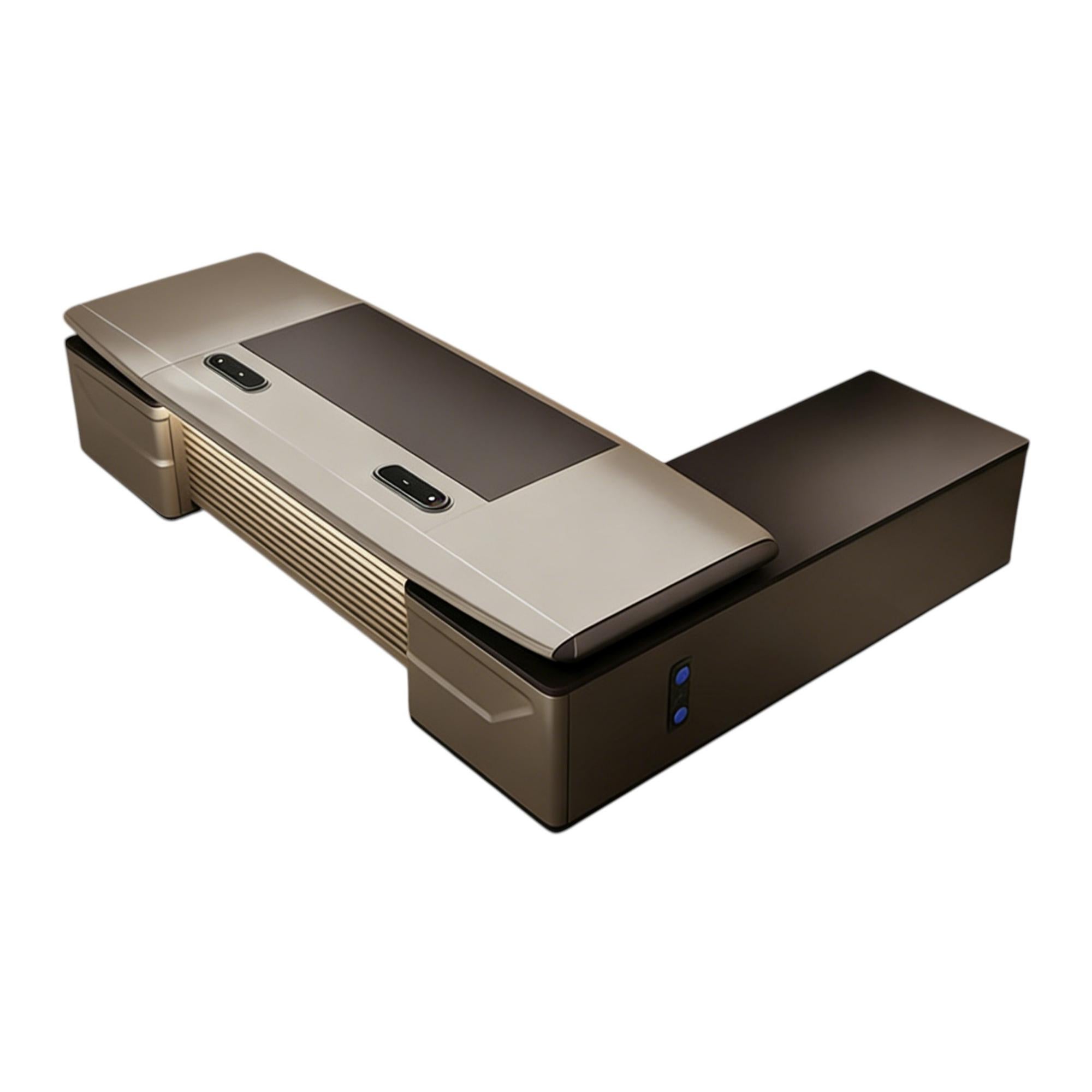 Designer Executive Desk with Floating Top Detail