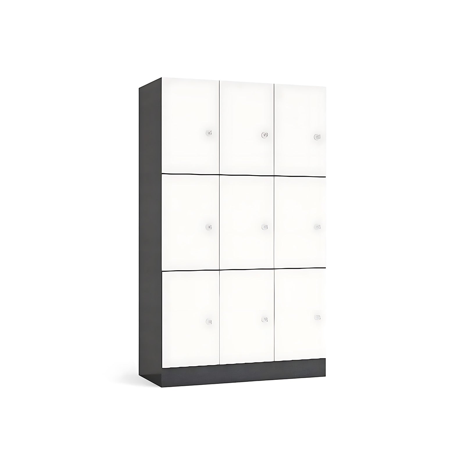 Lockable Wooden Storage Locker — Multi-compartment Storage Cabinet for Gyms, Spas and Staff Facilities