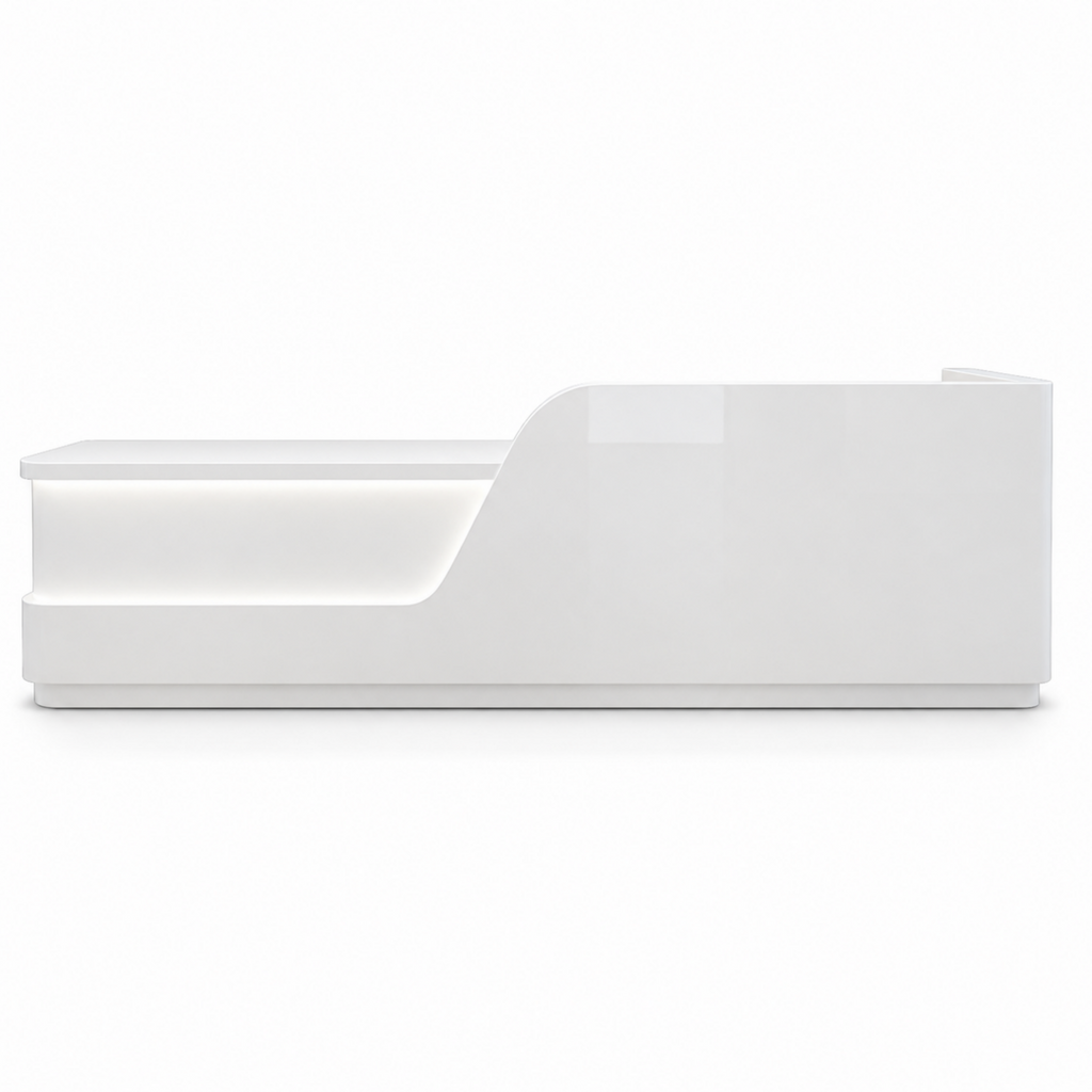 Contemporary Right-Angle Reception Desk for Professional Spaces