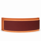 Premium Curved Reception Counter with Integrated LED Lighting