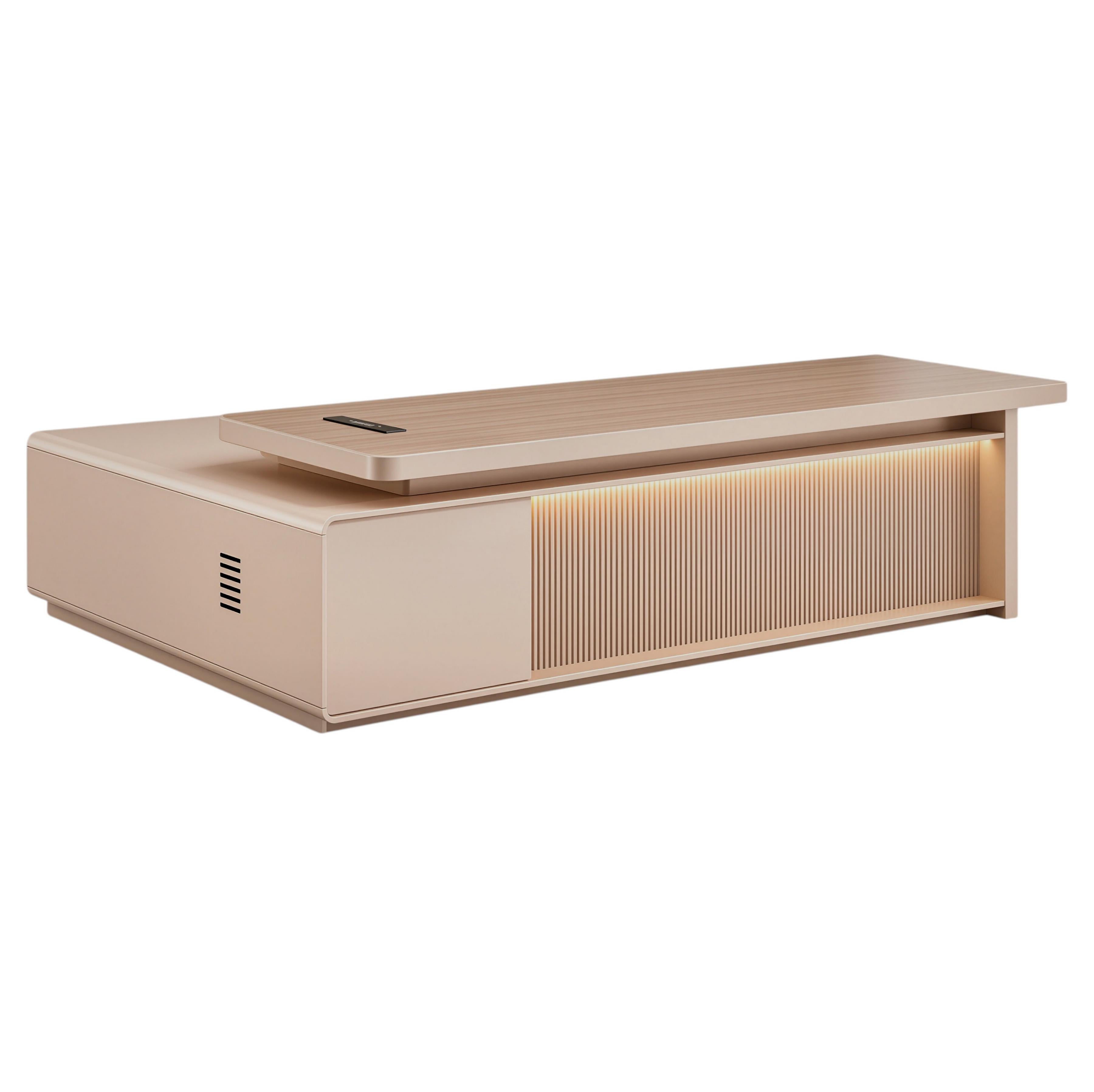 Premium Boss Desk with Storage Return
