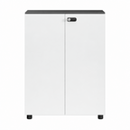Contemporary Modular Office Storage Cabinet with Secure Custom Option