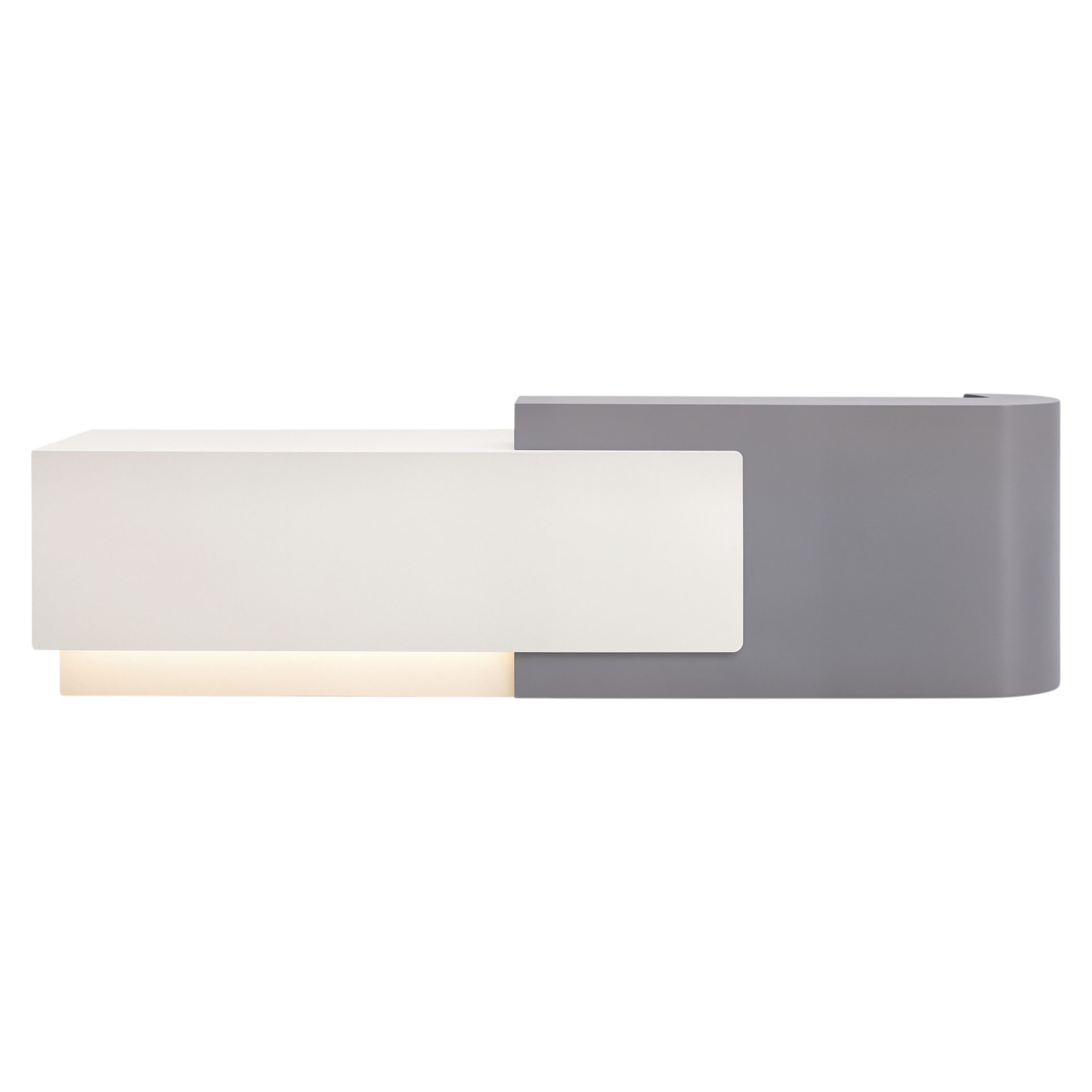 Contemporary Reception Counter with Curved Ends
