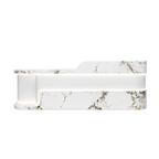 Modern Dual Level Reception Desk With Smooth High Gloss Lacquer Surface