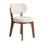 Modern Timber Dining Chair with Custom Upholstery Options