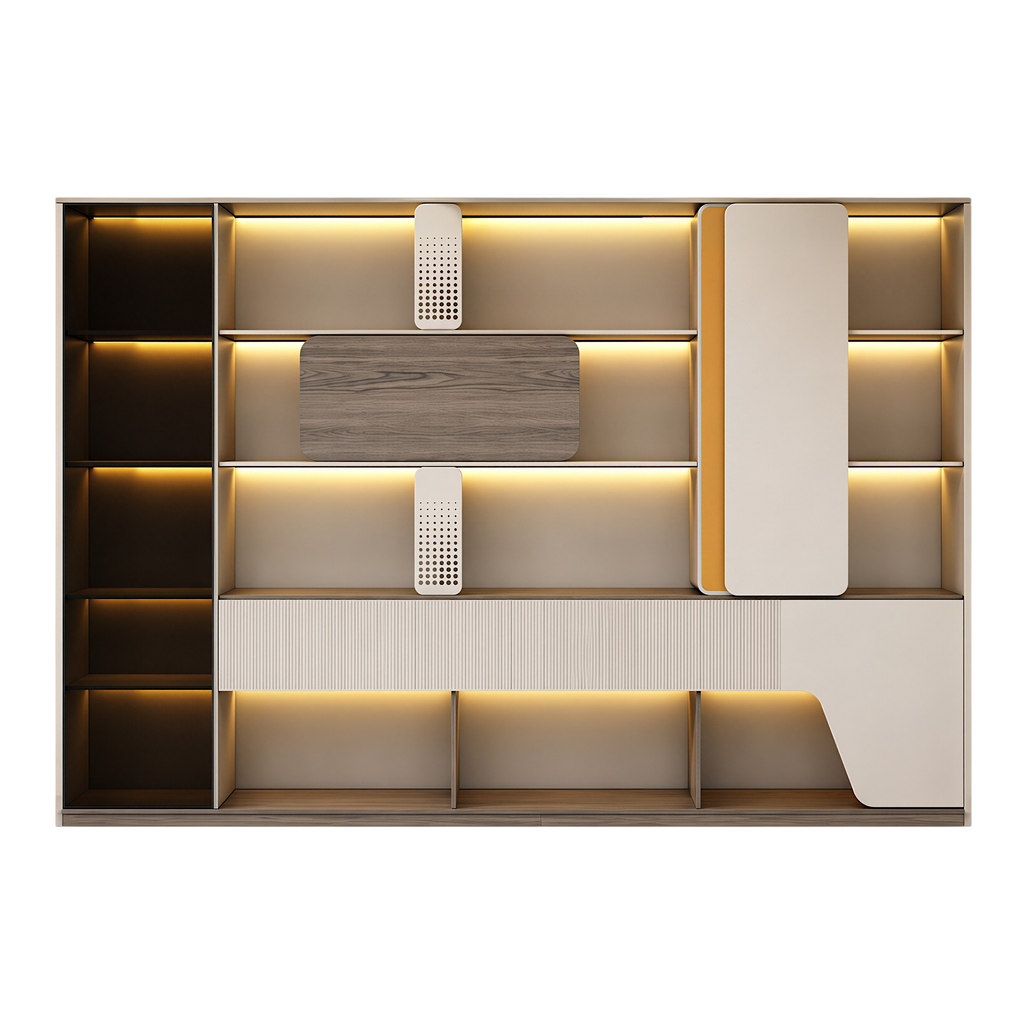 LED Storage Wall for Professional Offices