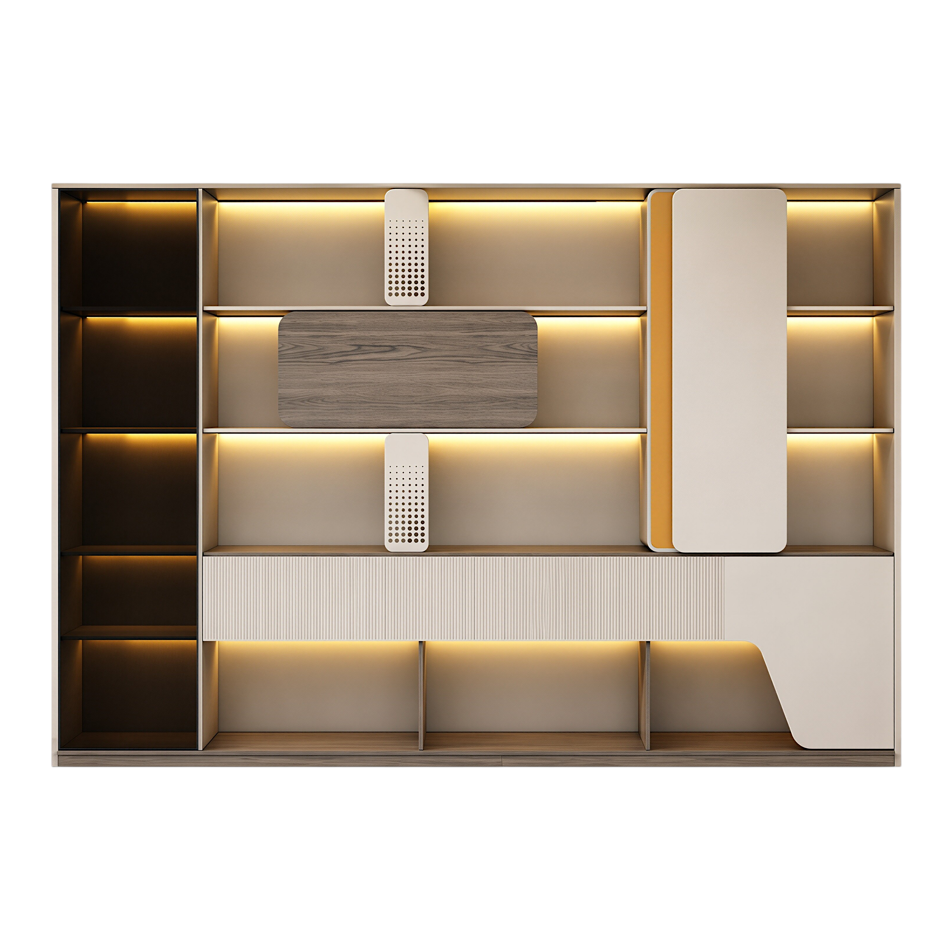 LED Storage Wall for Professional Offices