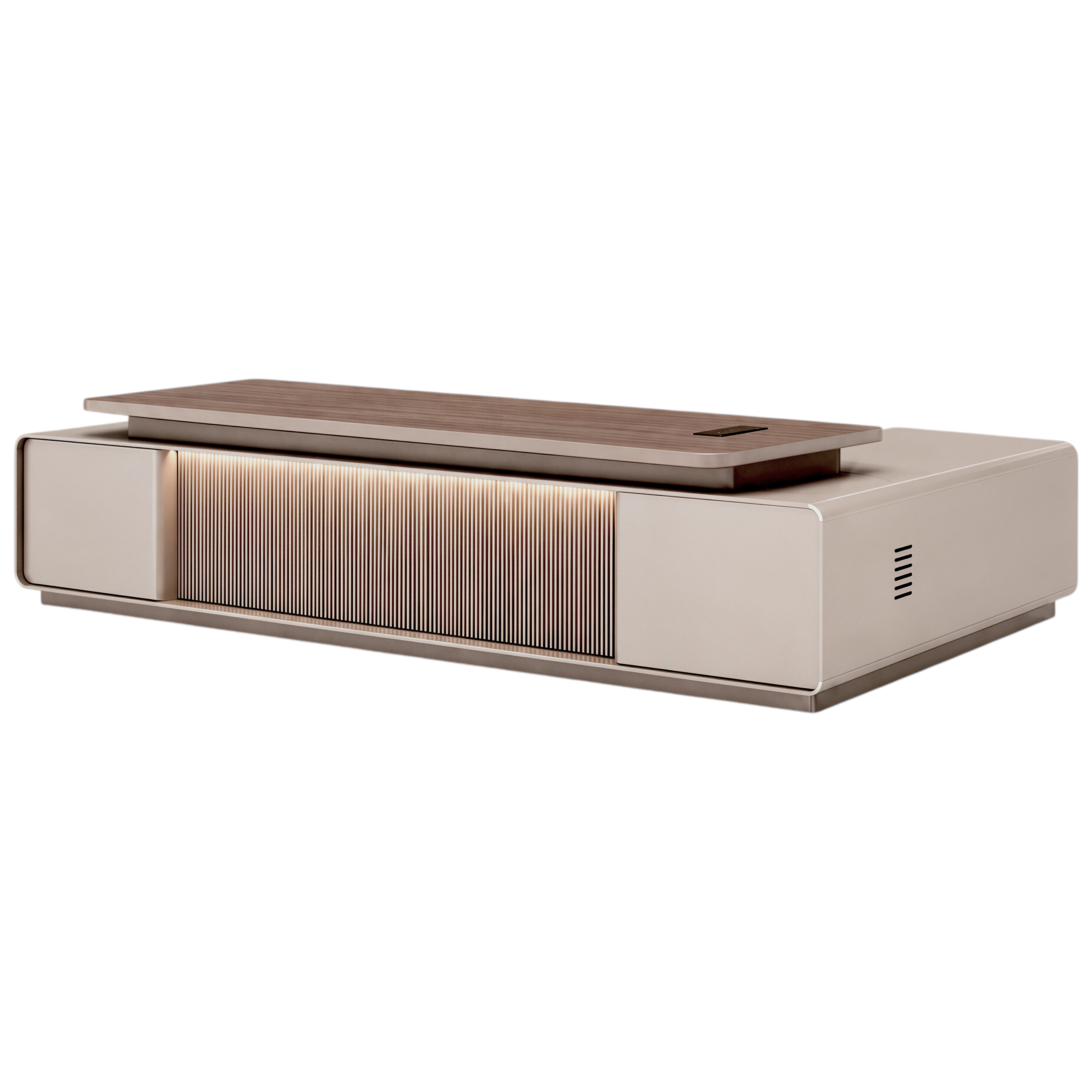Premium Executive Desk with Slatted Front