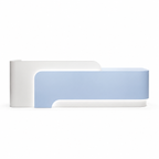 Modern Reception Desk with LED, Storage and Custom Logo