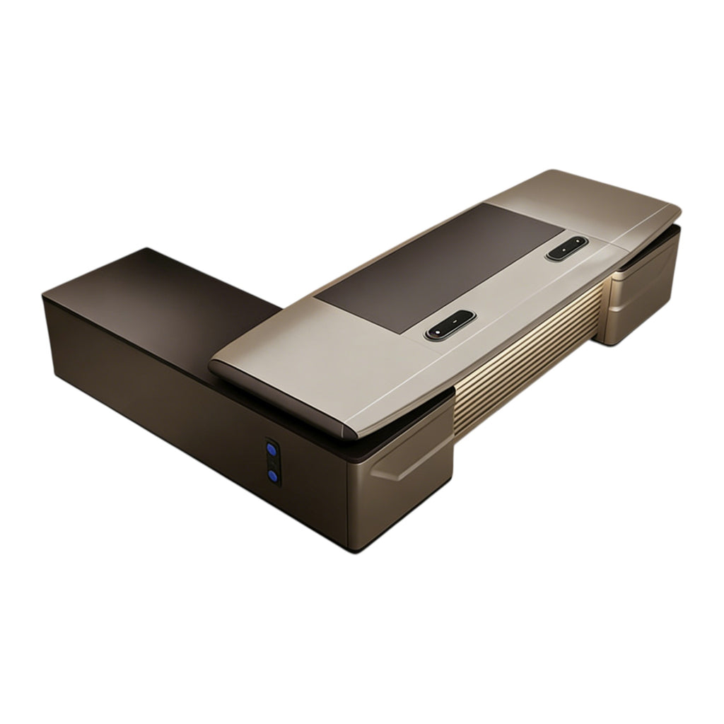 Designer Executive Desk with Floating Top Detail