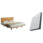 Modern Timber Bed with Low Profile Base