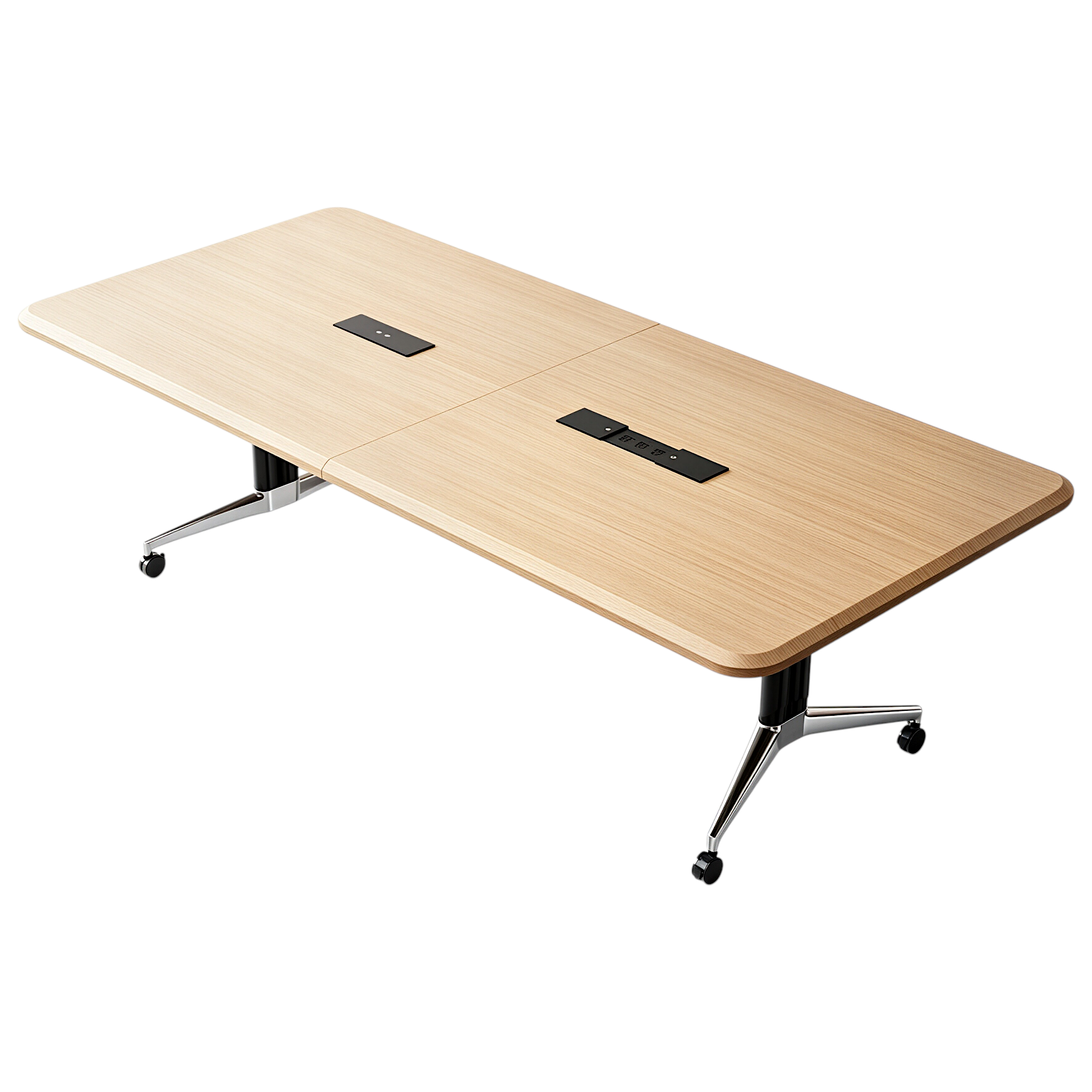 Mobile Boardroom Table with Integrated Power