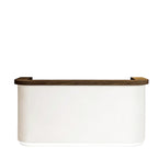 Boutique Reception Desk with Timber Top and LED Plinth