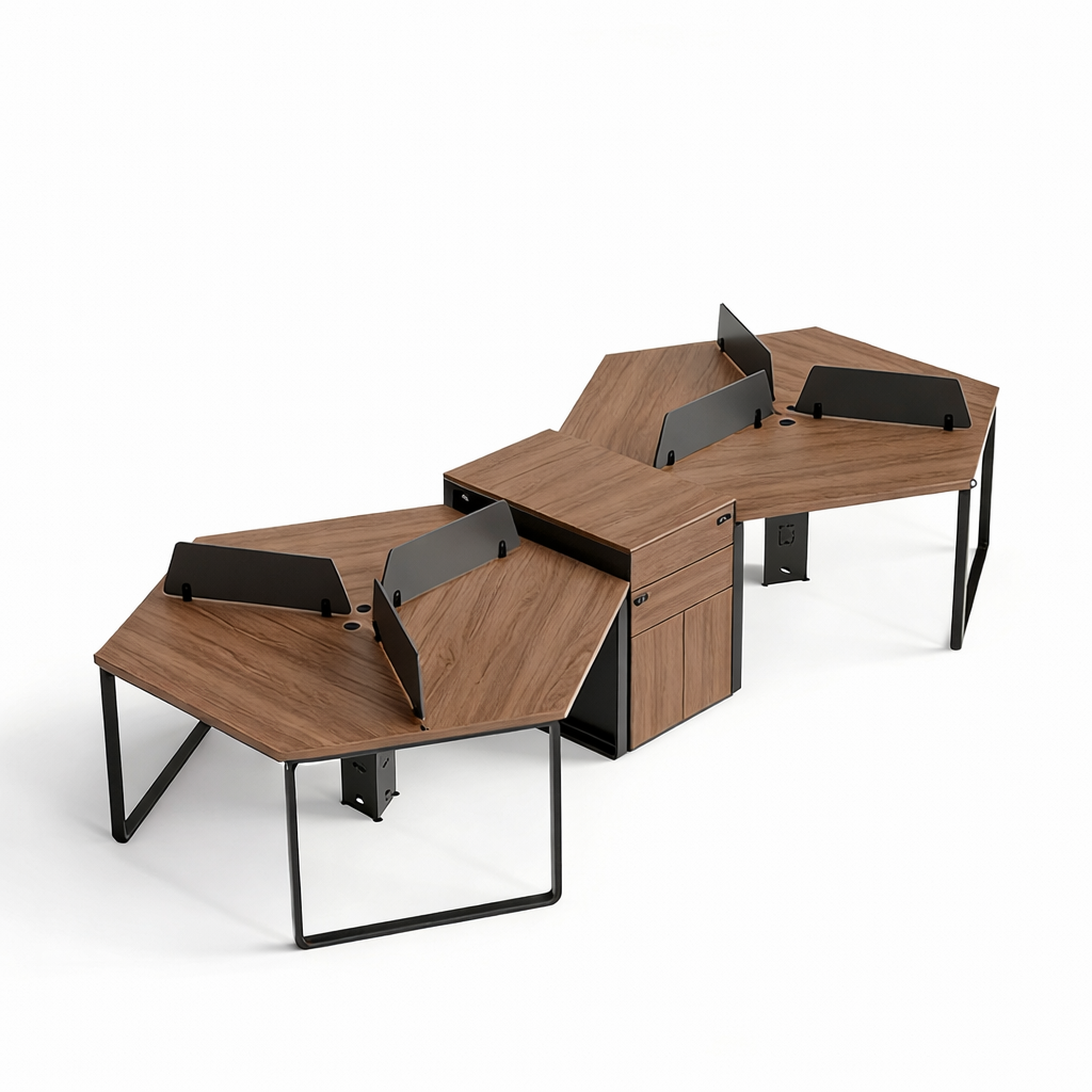 Shared Office Workstation Cluster Desk