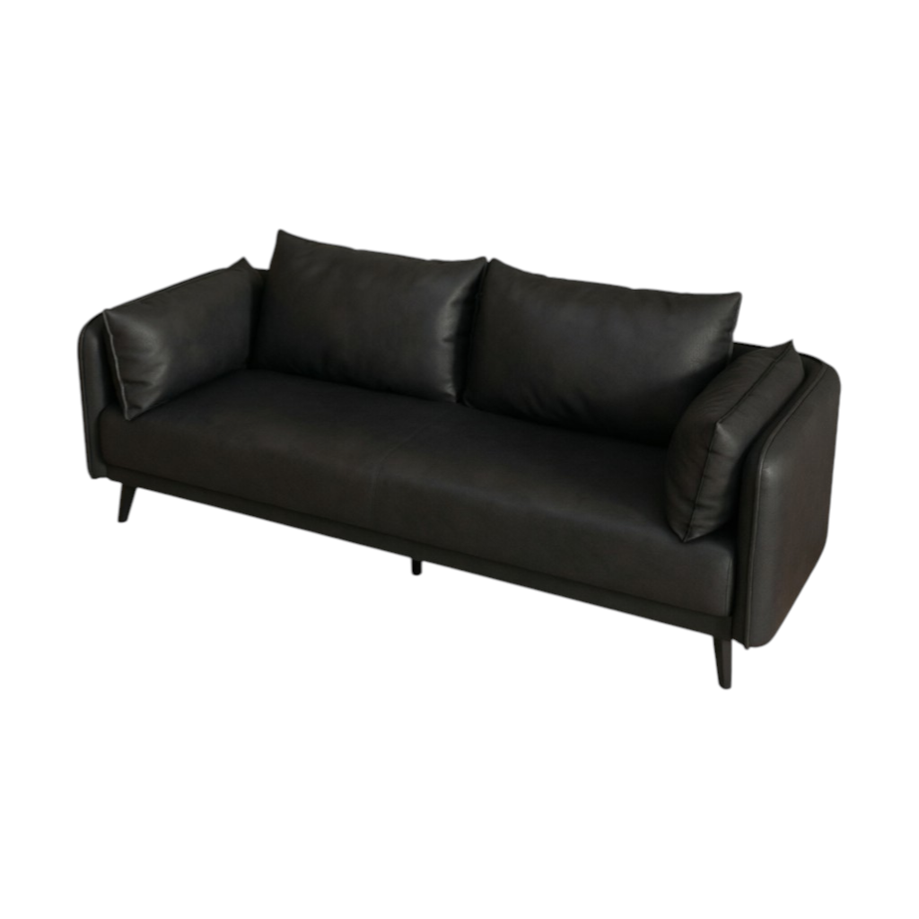 Sleek Modern Office Sofa Minimalist Reception Area Couch Executive Guest Waiting Room Seating