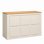 Modern Panel Reception Desk with Storage