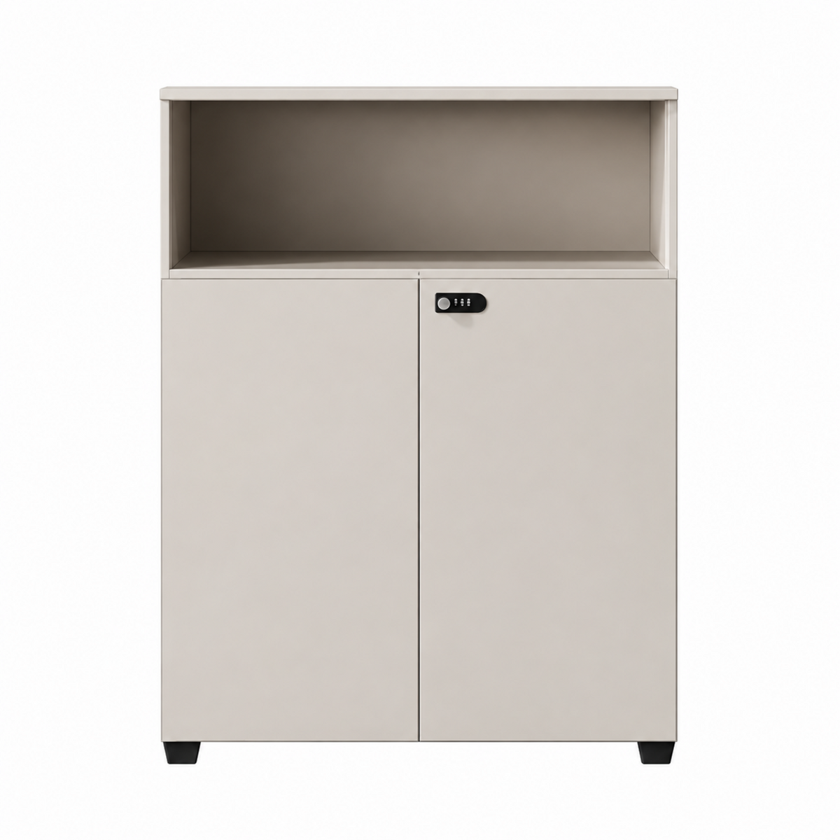 Contemporary Modular Office Storage Cabinet with Secure Custom Option