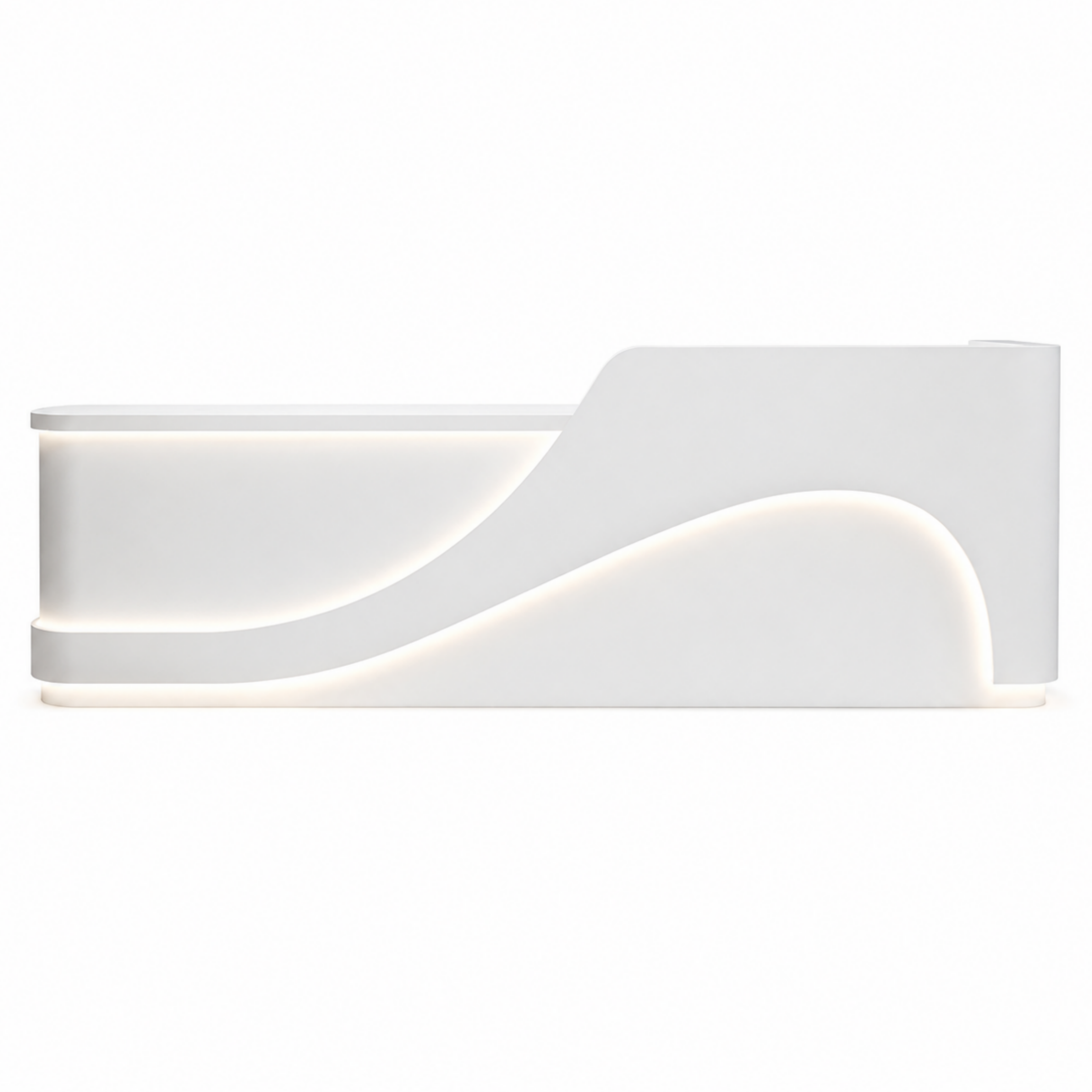 Sculptural LED Reception Counter