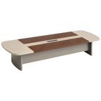 Premium Dual-Finish Meeting Table