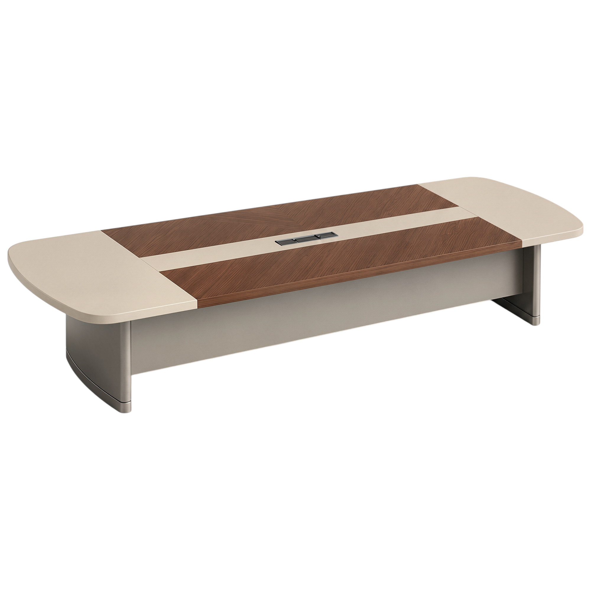Premium Dual-Finish Meeting Table