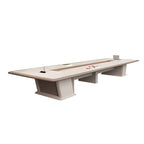 Commercial-Grade Table with Sleek Rounded Edges for Meetings